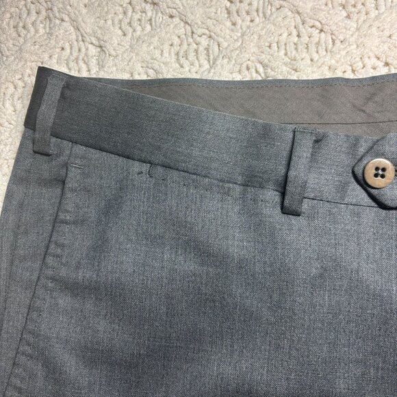 Ermenegildo Zegna Mens Wool Micronsphere Gray Dress Pants Size 52R 36x30.5 - Picture 6 of 16